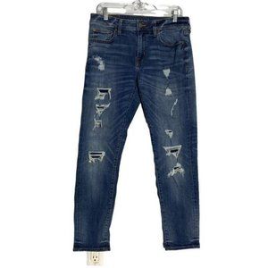 AMERICAN EAGLE Men's Next Level Flex Distressed Skinny Jean Size 32X30